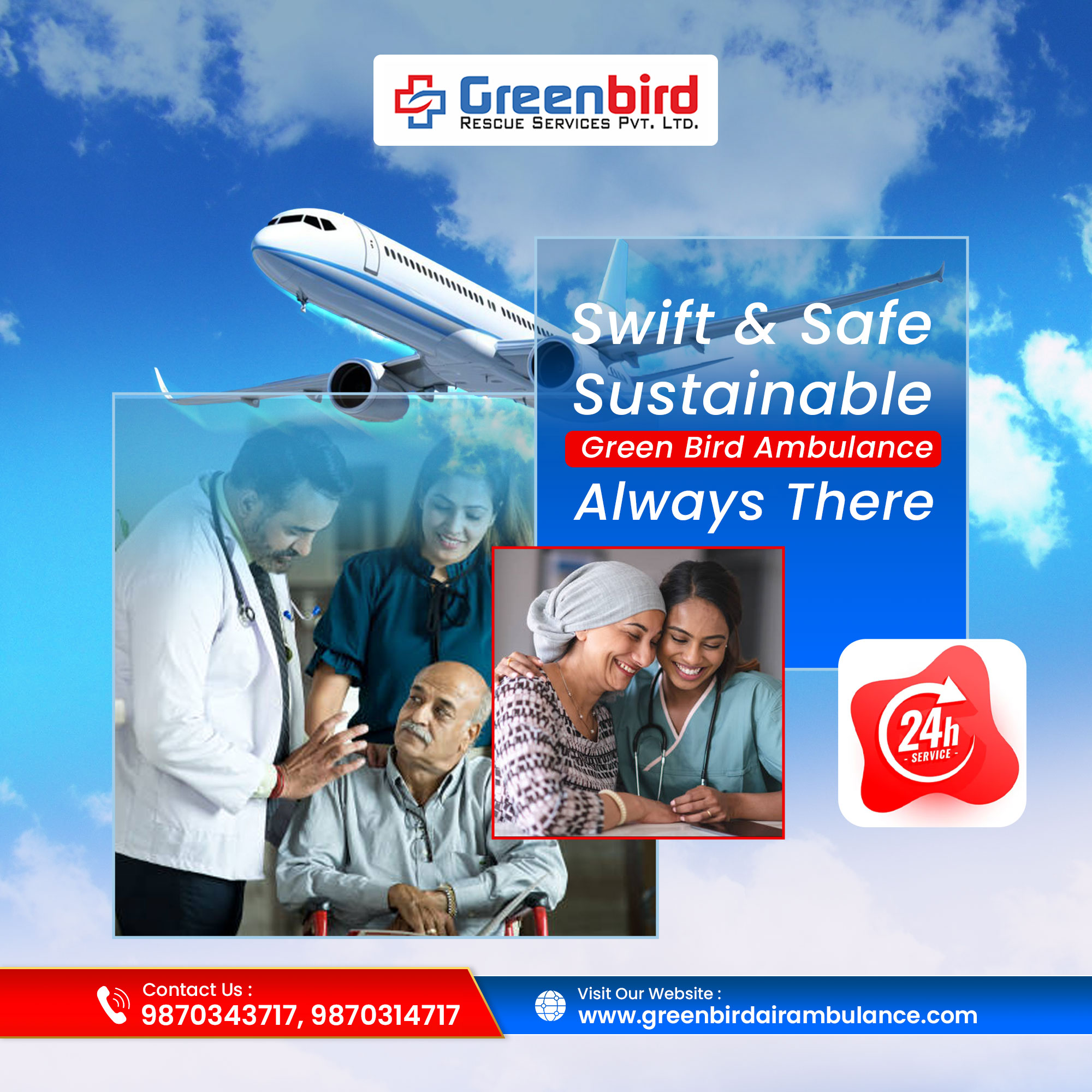 Greenbird Air and Train Ambulance Services in Patna is Helpful when a Patient Needs Instant Relocation Service