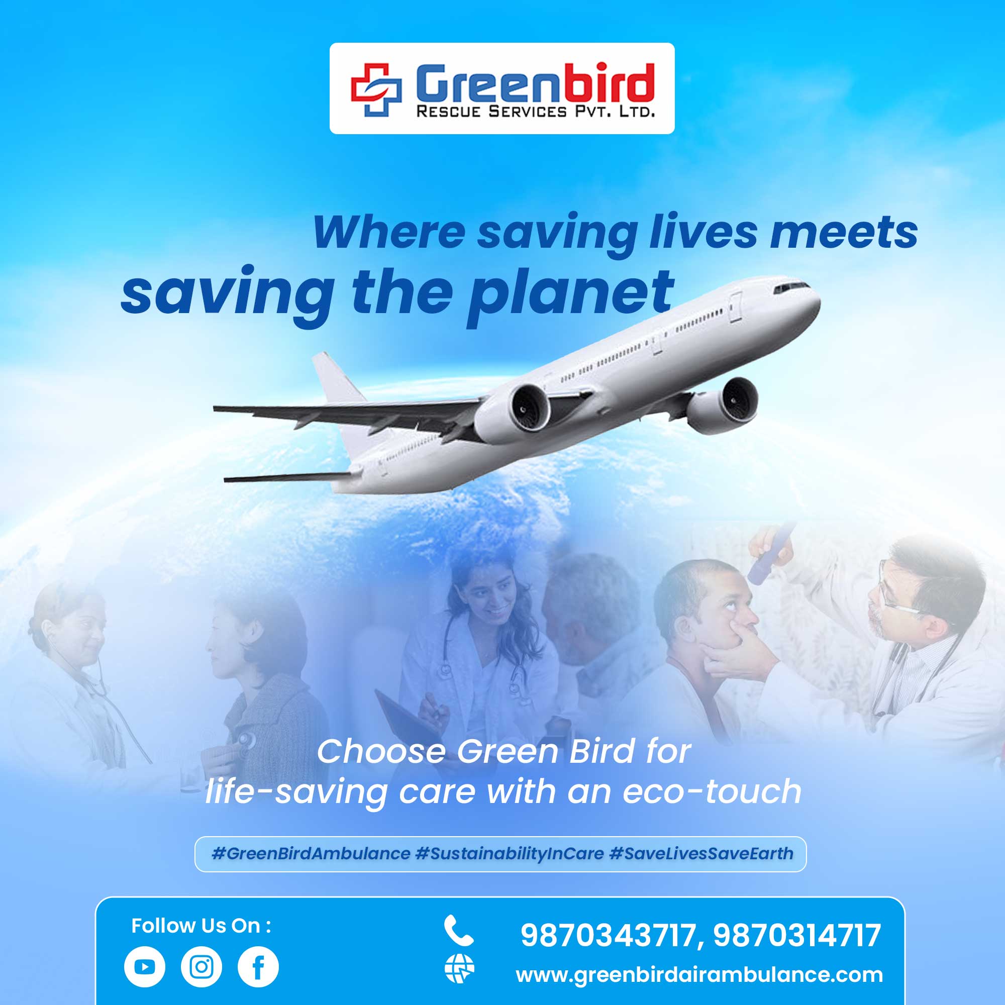 With Greenbird Air and Train Ambulance Service in Patna, Your Medical Transfer will Start and Finish Appropriately